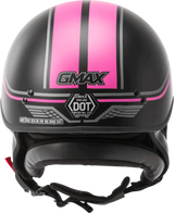 H9651345 Hh 65 Half Helmet Full DreSSed Twin Matte Black/Pink Md - HH-65 Dressed