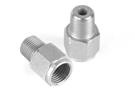 Haltech M10 x 1.0 to 1/8 BSPT Adaptor - Stainless Steel - Truck & Automotive