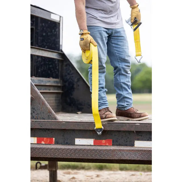 Hampton Prod DOT Approved Tie Down Strap 82827 - Ratchet TIE-Down 27-FT 2-IN 333