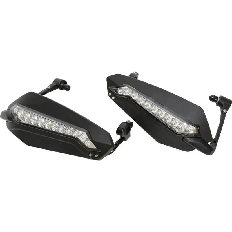 HIGHSIDER Hand Guards With Led Drl Black Pair for Powersports