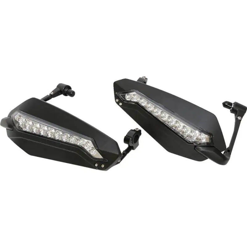 HIGHSIDER Hand Guards With Led Drl Black Pair for Powersports