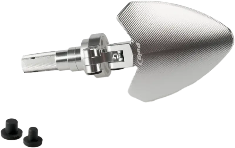 Handlebar End Folding Mirror Left Silver - PUIG