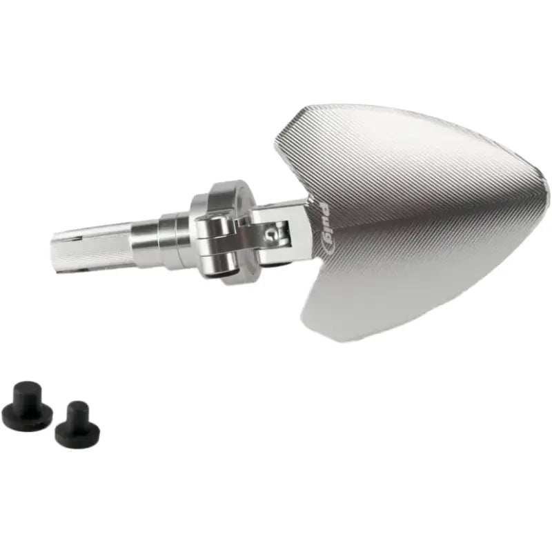 Handlebar End Folding Mirror Left Silver - PUIG