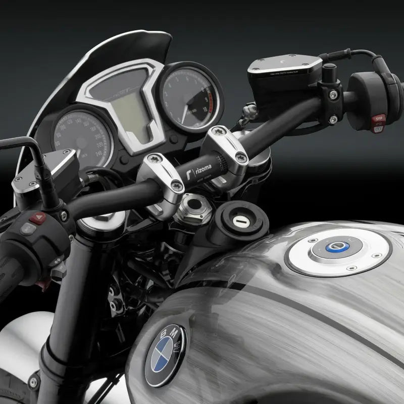 Handlebar Tapered Black Dia 22 29mm/H 35mm/W 755mm - Powersports