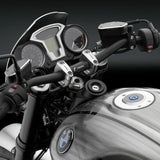 Handlebar Tapered Black Dia 22 29mm/H 35mm/W 755mm - Powersports