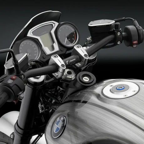 Handlebar Tapered Black Dia 22 29mm/H 35mm/W 755mm - Powersports