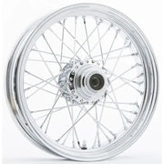 Fr 40-Spk Sd Chrome 16X3.5 Flst-Hub 3/4" Axl Pre 99
