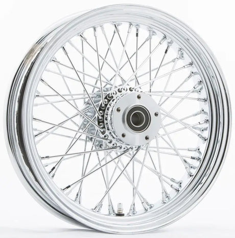 Rr 60-Spk Chrome 16X5.5 Wide-Hub 3/4" Axl 00 Ltr