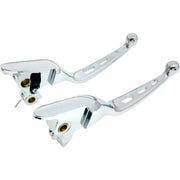Tri-Hole Lever Set Chrome Flt `21-Up Cbl Clutch