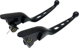 Tri-Hole Lever Set Black Flt `21-Up Cbl Clutch