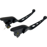 Tri-Hole Lever Set Black Flt `21-Up Cbl Clutch