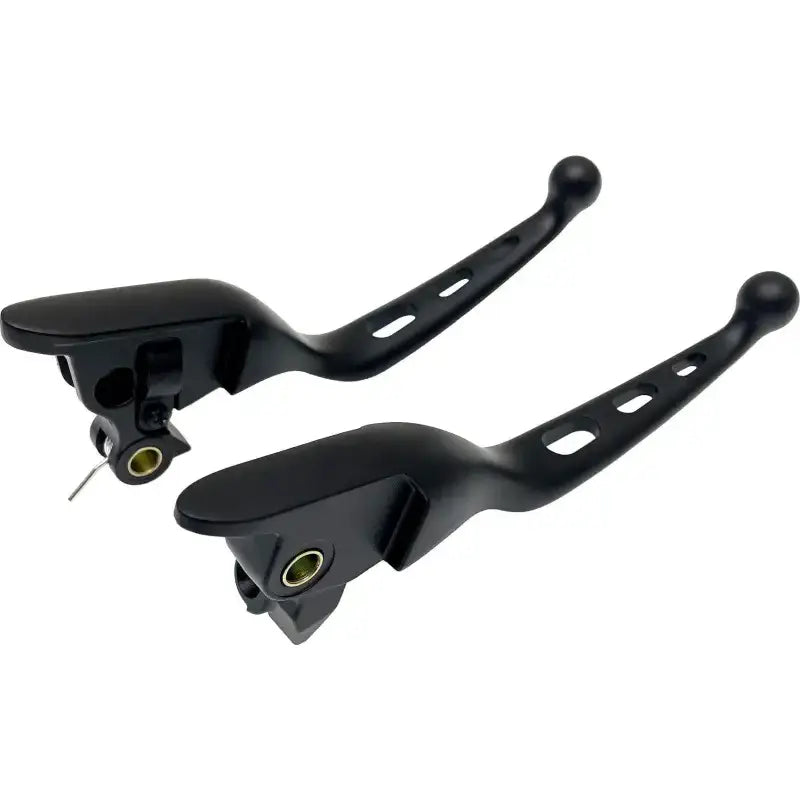 Tri-Hole Lever Set Black Flt `21-Up Cbl Clutch