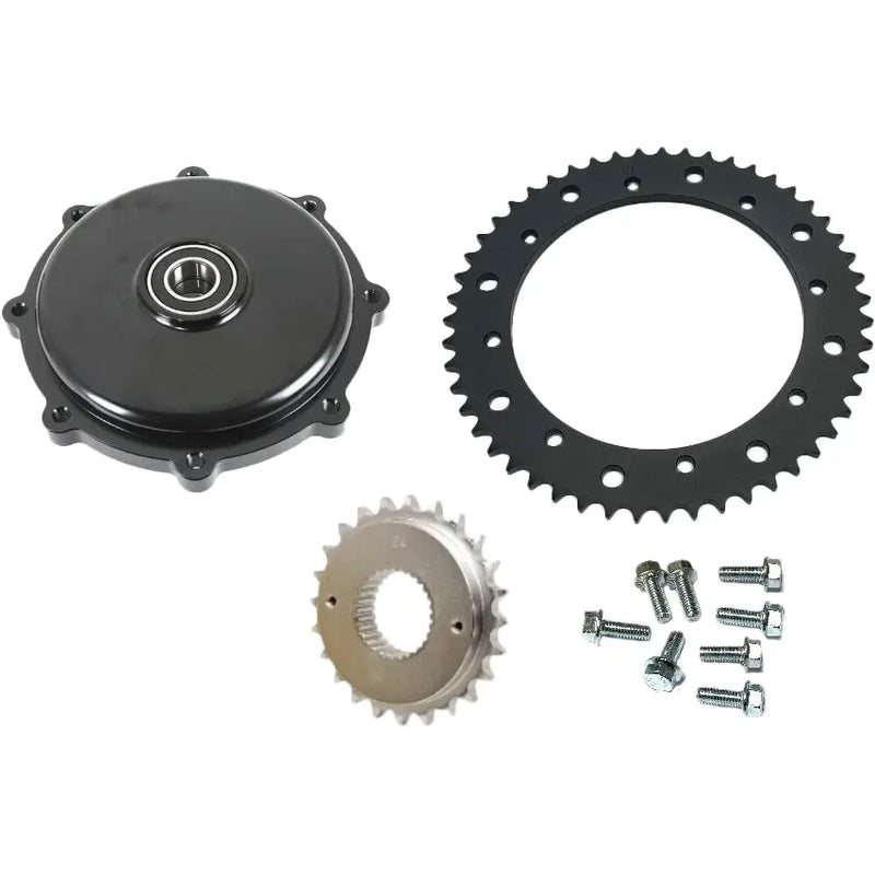 Harddrive 201409 Cush Drive Chain Conv Kit Black `17-Up Flh/Flt