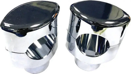 Chrome Handlebar Risers For 1.25" Dia Bars