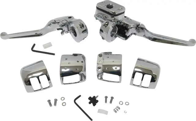 Comp H/Bar Cntrls 11/16 M/Cyl W/O Switches Chrome 96-06