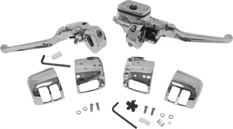 Comp H/Bar Cntrls 9/16 M/Cyl W/O Switches Chrome 96-06