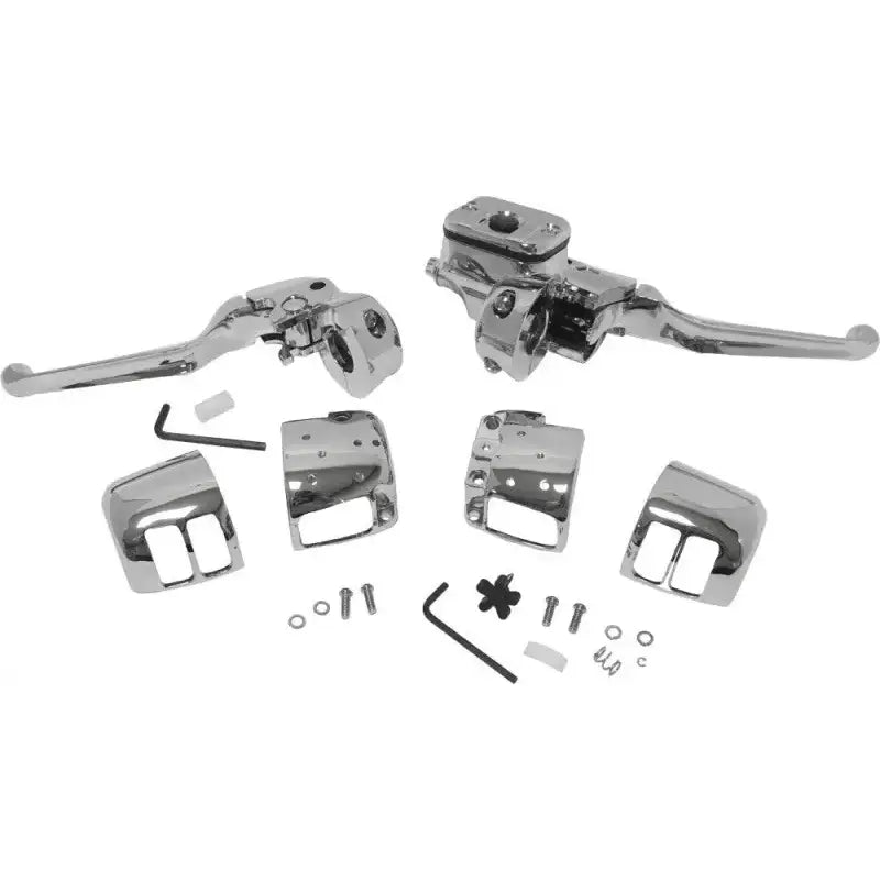 Comp H/Bar Cntrls 9/16 M/Cyl W/O Switches Chrome 96-06