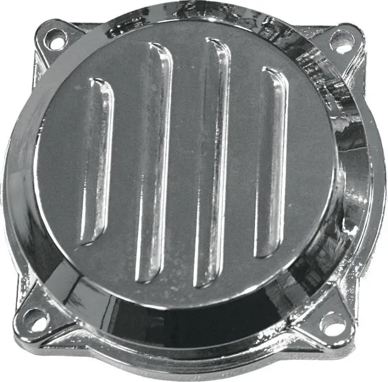 Carburetor Top Cover Chrome Louvered Design