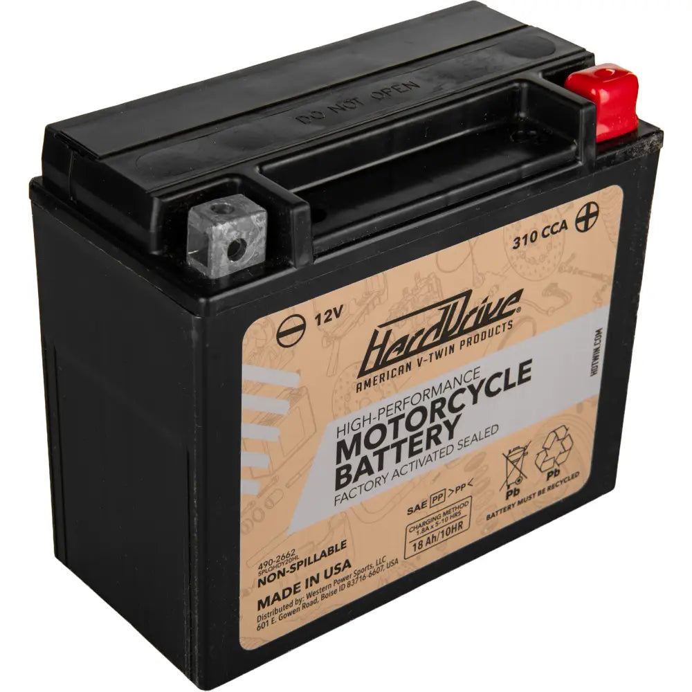 Harddrive AGM Sealed Battery HRDM720BH - High Perform YTX20HL Cca 310