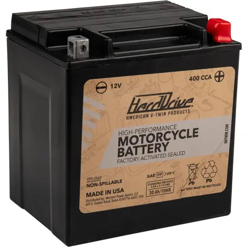 Harddrive AGM Sealed Battery HRDM7230L - High Perform YIX30L Cca 400