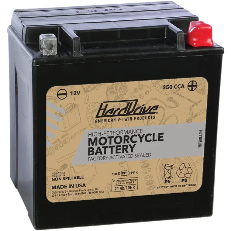 Harddrive AGM Sealed Battery HRDM7250H - High Perform YTX24HL Cca 350