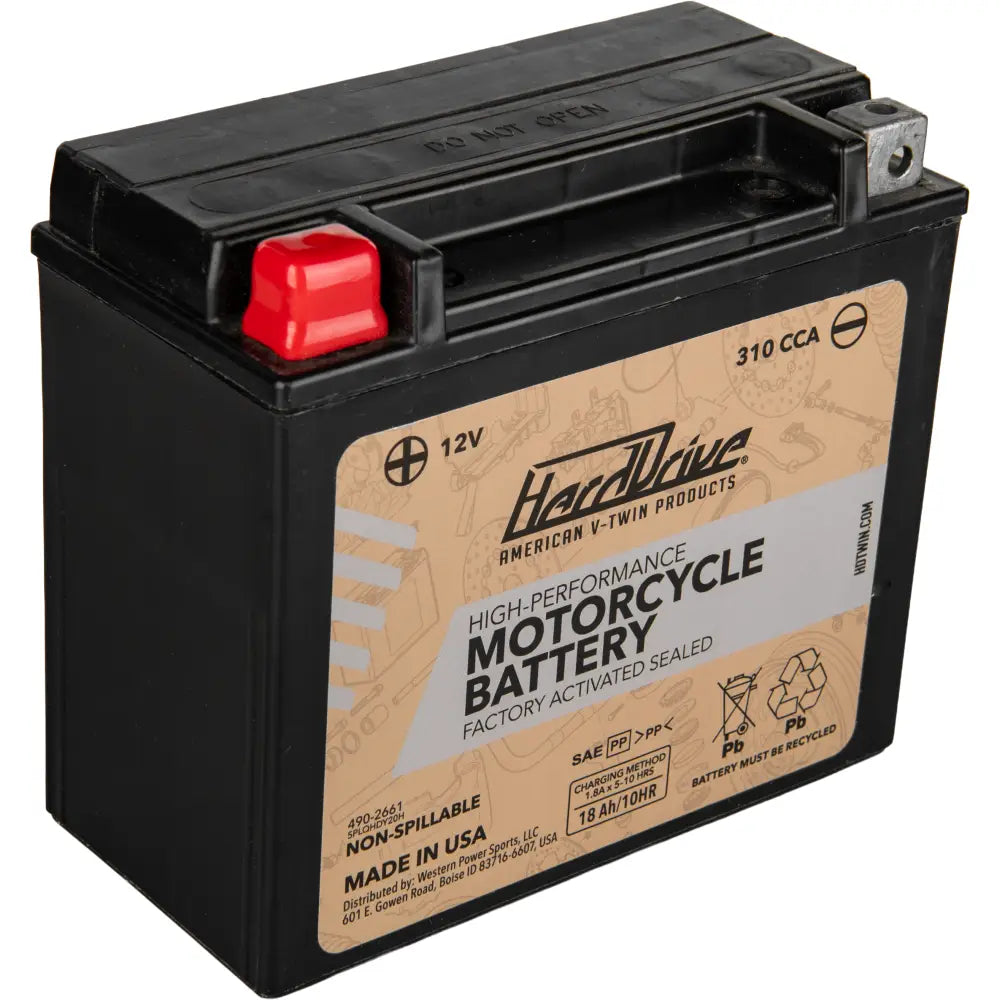 Harddrive AGM Sealed Battery HRDM72RBH - High Perform YTX20H Cca 310