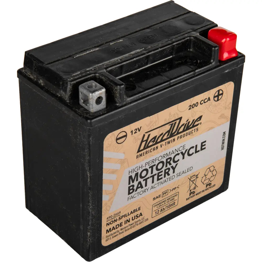 Harddrive AGM Sealed Battery HRDM7RH4L - High Perform YTX14L Cca 200