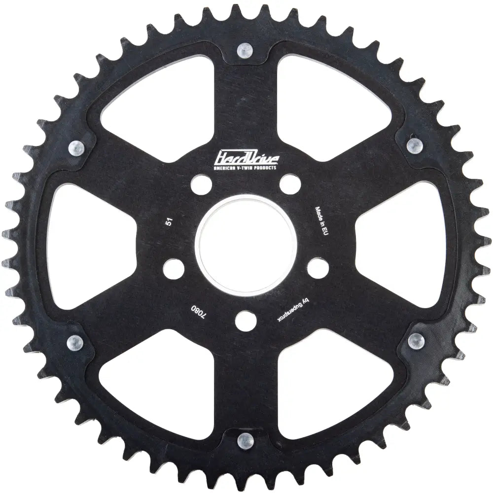 Harddrive Carbon Tooth Sprocket RST-7080_WPS:49-Black - Carbon Black 49T 84-22 RST-7080_WPS:49-BLK