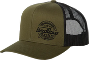 Harddrive Emblem Hat Black/Od Green Os - HARDDRIVE