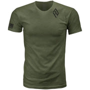 Harddrive Emblem Tee Olive Green/Black 2x