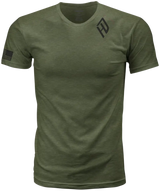 Harddrive Emblem Tee Olive Green/Black Lg
