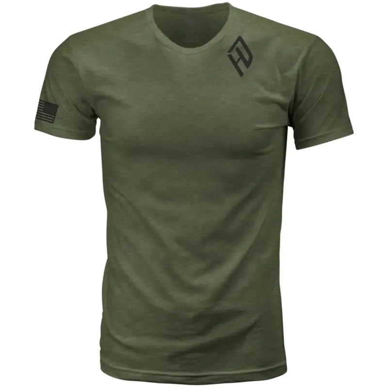 Harddrive Emblem Tee Olive Green/Black Md