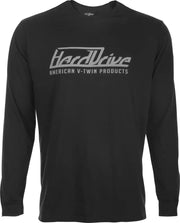 800-0206M HARDDRIVE Harddrive Long Sleeve Tee Black/Grey Md