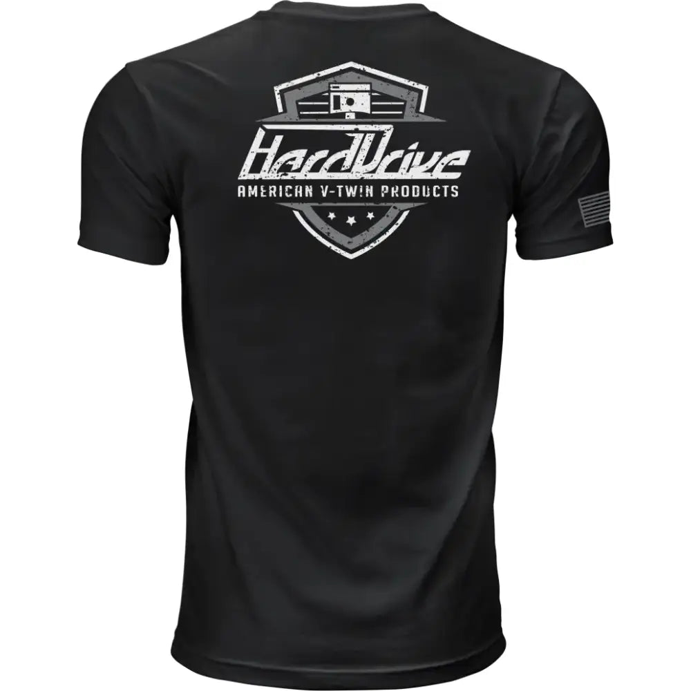 Harddrive Shield Tee Black/White 3x - HARDDRIVE