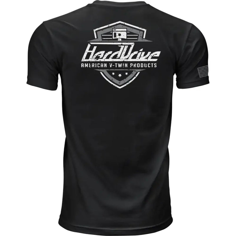 Harddrive Shield Tee Black/White 2x - HARDDRIVE