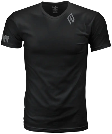 Harddrive Shield Tee Black/White Md - HARDDRIVE