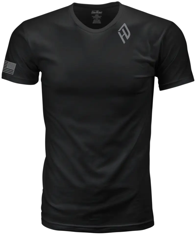 Harddrive Shield Tee Black/White Md - HARDDRIVE