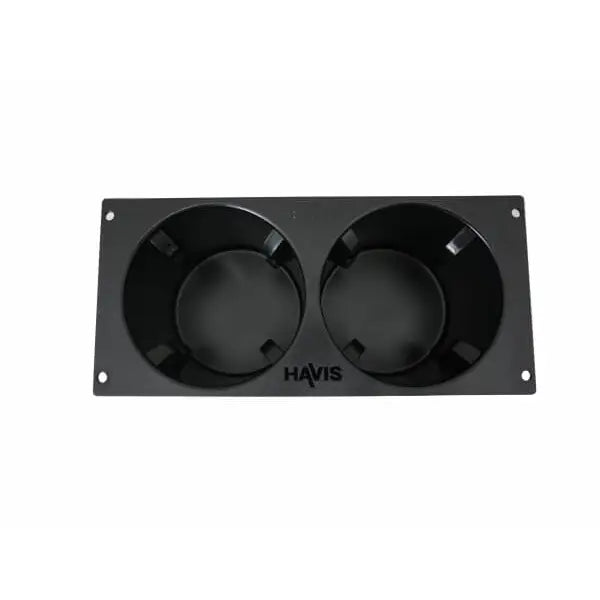 Havis Fixed Internally Mounted Design Cup Holder CUP2-1004 - Self-Adjusting Dual