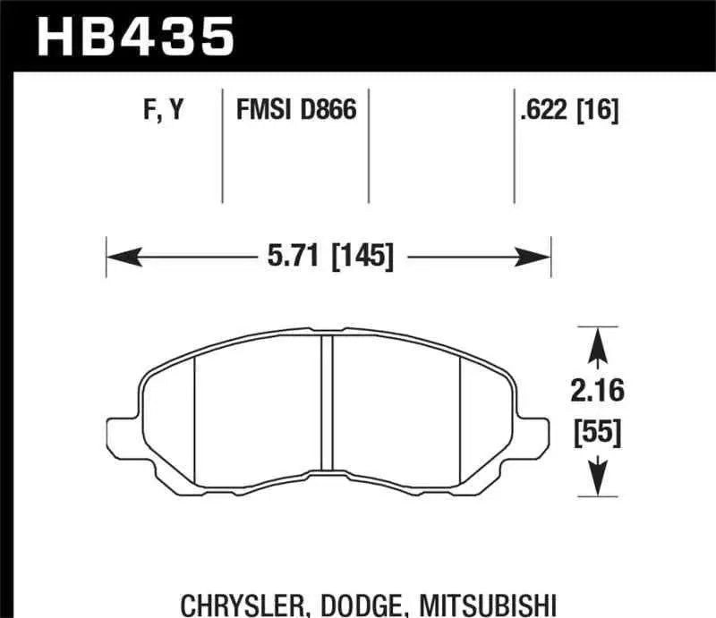 Hawk Performance HB435Y.622