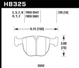 Hawk 01-03 BMW 530I 3.0L / 97-03 BMW 540I 4.4L / 96-01 740I 4.4L / 00-03 M5 5.0L / 01-06 M5 3.0L/4.4 