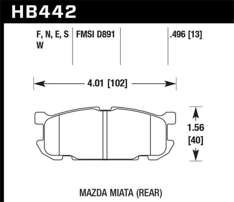 Hawk Performance HB442G.496