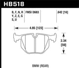 Hawk 01-06 BMW 330 / 97-01 740I / 96-01 750IL / 03-06 BMW M3 / 00-03 M5 / 00-06 X5 / 06-08 Z4 / 03-0 
