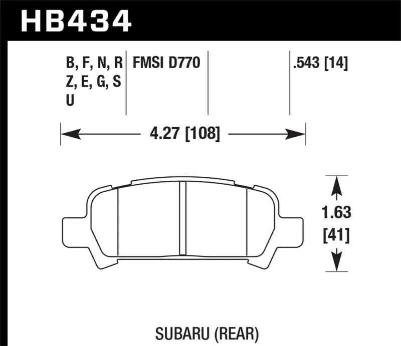 Hawk Performance HB434Z.543