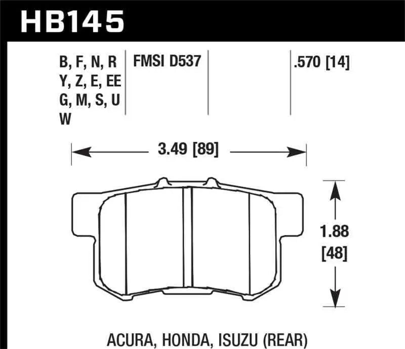 Hawk Performance HB145G.570