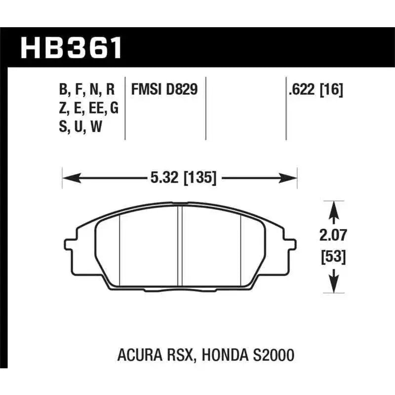 Hawk Performance HB361W.622