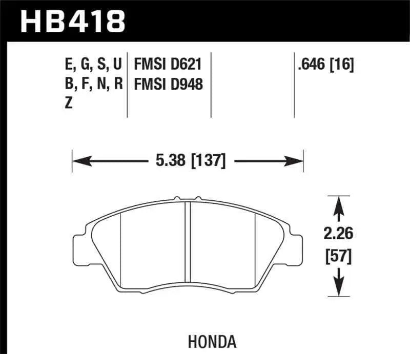 Hawk Performance HB418E.646