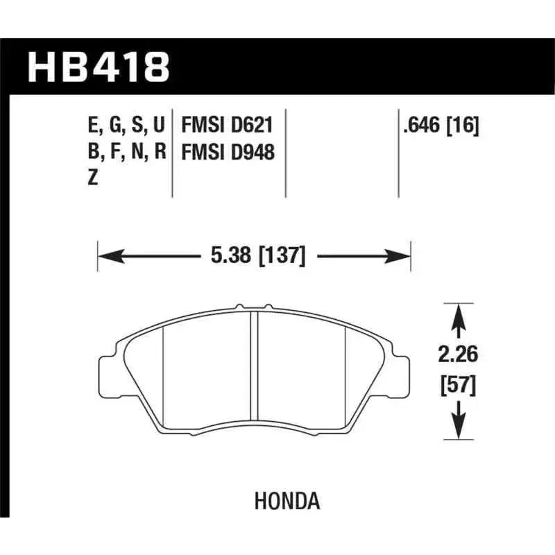 Hawk Performance HB418G.646