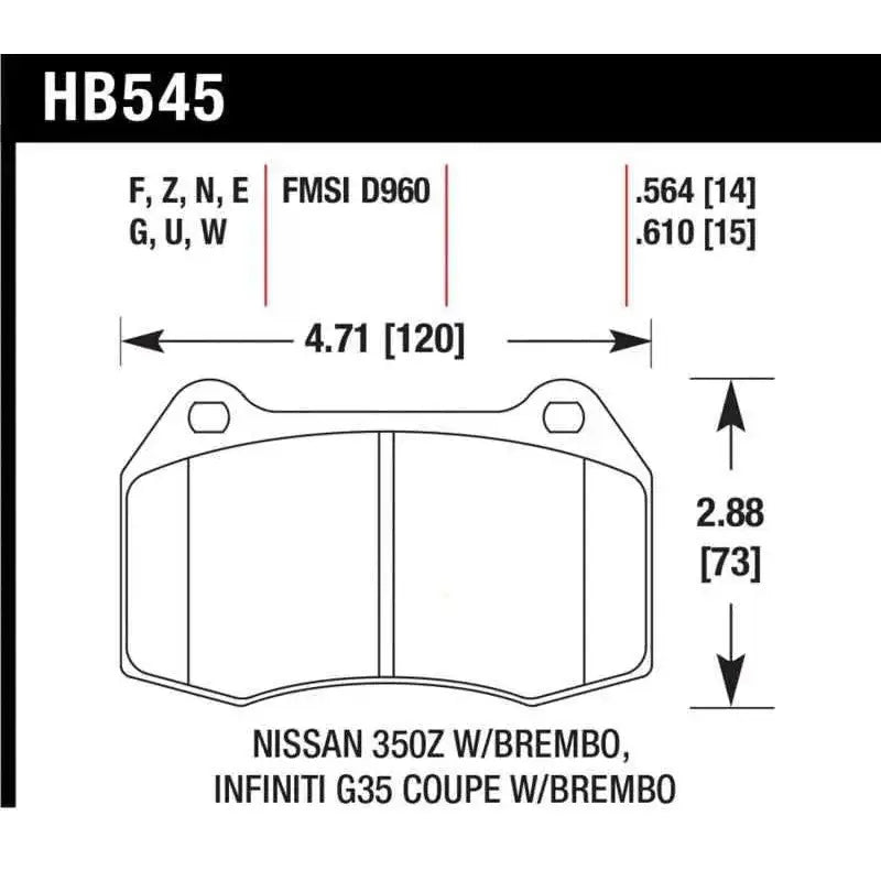 Hawk Performance HB545G.564
