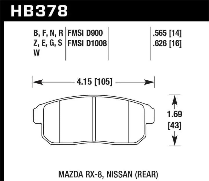 Hawk Performance HB378F.565