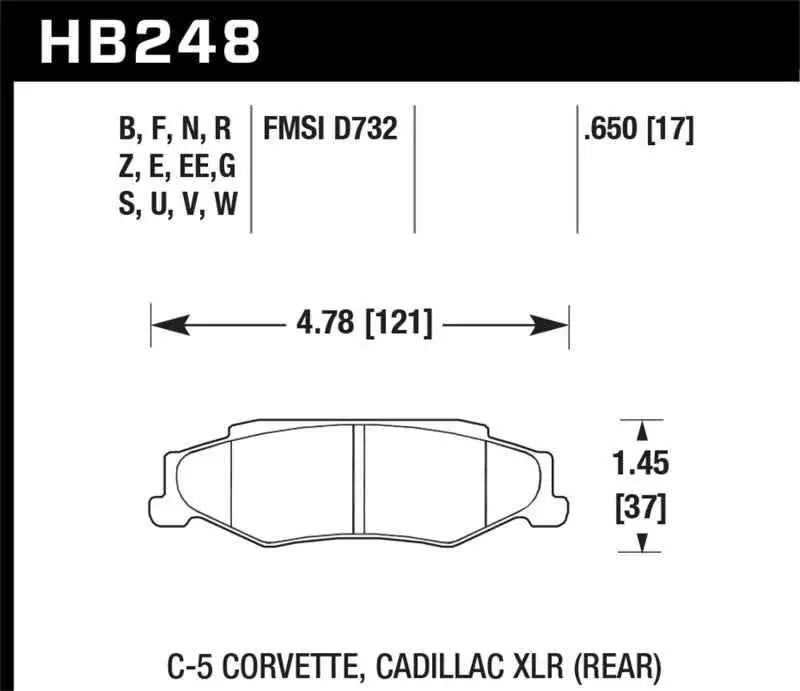 Hawk Performance HB248G.650
